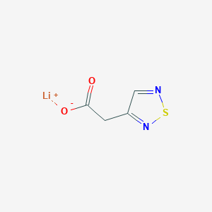 molecular formula C4H3LiN2O2S B2827602 Lithium;2-(1,2,5-thiadiazol-3-yl)acetate CAS No. 2241129-76-8