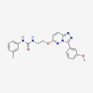 1-(2-((3-(3-Methoxyphenyl)-[1,2,4]triazolo[4,3-b]pyridazin-6-yl)oxy)ethyl)-3-(m-tolyl)urea