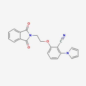 2-[2-(1,3-dioxo-1,3-dihydro-2H-isoindol-2-yl)ethoxy]-6-(1H-pyrrol-1-yl)benzenecarbonitrile