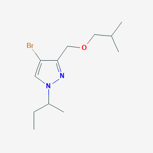 molecular formula C12H21BrN2O B2827613 4-bromo-1-sec-butyl-3-(isobutoxymethyl)-1H-pyrazole CAS No. 1856054-30-2