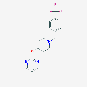 5-Methyl-2-[1-[[4-(trifluoromethyl)phenyl]methyl]piperidin-4-yl]oxypyrimidine