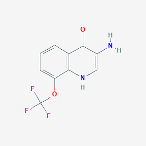 molecular formula C10H7F3N2O2 B2827624 3-Amino-8-(trifluoromethoxy)quinolin-4-ol CAS No. 2228654-94-0