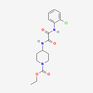 molecular formula C16H20ClN3O4 B2827627 Ethyl 4-(2-((2-chlorophenyl)amino)-2-oxoacetamido)piperidine-1-carboxylate CAS No. 1207057-84-8