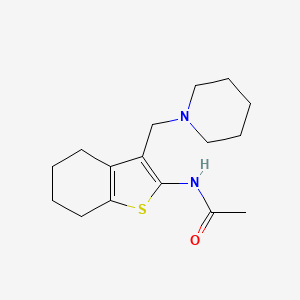 N-(3-(piperidin-1-ylmethyl)-4,5,6,7-tetrahydrobenzo[b]thiophen-2-yl)acetamide