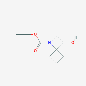 molecular formula C11H19NO3 B2827644 Tert-butyl 3-hydroxy-1-azaspiro[3.3]heptane-1-carboxylate CAS No. 2418730-90-0