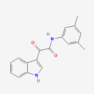 molecular formula C18H16N2O2 B2827645 N-(3,5-dimethylphenyl)-2-(1H-indol-3-yl)-2-oxoacetamide CAS No. 852367-81-8