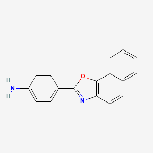 molecular formula C17H12N2O B2827676 4-(萘并[2,1-d]噁唑-2-基)苯胺 CAS No. 56317-26-1