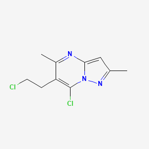 7-Chloro-6-(2-chloroethyl)-2,5-dimethylpyrazolo[1,5-a]pyrimidine