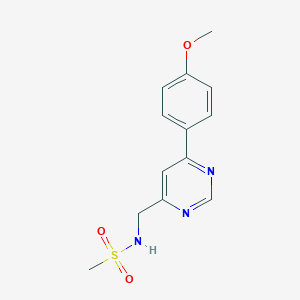N-((6-(4-methoxyphenyl)pyrimidin-4-yl)methyl)methanesulfonamide