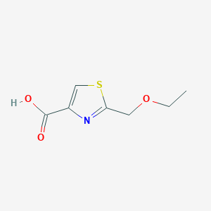 molecular formula C7H9NO3S B2827717 2-(Ethoxymethyl)-1,3-thiazole-4-carboxylic acid CAS No. 1495157-12-4