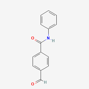 molecular formula C14H11NO2 B2827720 4-甲酰基-N-苯基苯甲酰胺 CAS No. 179057-23-9