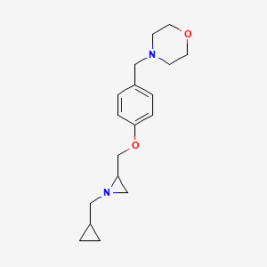 4-[[4-[[1-(Cyclopropylmethyl)aziridin-2-yl]methoxy]phenyl]methyl]morpholine