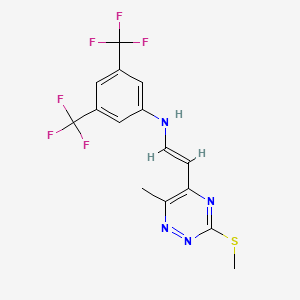 N-(2-(6-Methyl-3-(methylsulfanyl)-1,2,4-triazin-5-yl)vinyl)-3,5-bis(trifluoromethyl)aniline