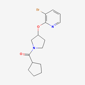 (3-((3-Bromopyridin-2-yl)oxy)pyrrolidin-1-yl)(cyclopentyl)methanone