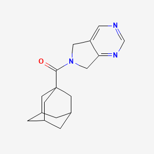 molecular formula C17H21N3O B2827733 (3r,5r,7r)-adamantan-1-yl(5H-pyrrolo[3,4-d]pyrimidin-6(7H)-yl)methanone CAS No. 1448030-31-6
