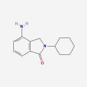 molecular formula C14H18N2O B2827735 4-Amino-2-cyclohexyl-1-isoindolinone CAS No. 882747-51-5
