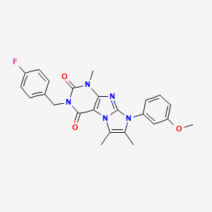 3-(4-fluorobenzyl)-8-(3-methoxyphenyl)-1,6,7-trimethyl-1H-imidazo[2,1-f]purine-2,4(3H,8H)-dione