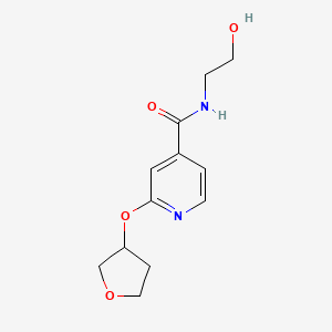 N-(2-hydroxyethyl)-2-((tetrahydrofuran-3-yl)oxy)isonicotinamide