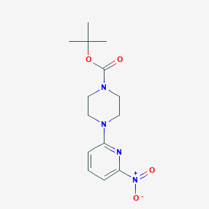 molecular formula C14H20N4O4 B2827746 叔丁基-4-(6-硝基吡啶-2-基)哌嗪-1-甲酸酯 CAS No. 2222404-53-5