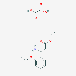 molecular formula C15H21NO7 B2827751 Ethyl 3-amino-3-(2-ethoxyphenyl)propanoate oxalate CAS No. 502841-99-8