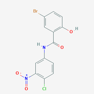 molecular formula C13H8BrClN2O4 B2827762 5-Bromo-N-(4-chloro-3-nitrophenyl)-2-hydroxybenzamide CAS No. 284668-44-6