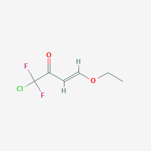 molecular formula C6H7ClF2O2 B2827765 1-Chloro-4-ethoxy-1,1-difluoro-3-buten-2-one CAS No. 131153-94-1; 170118-79-3