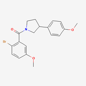 (2-Bromo-5-methoxyphenyl)(3-(4-methoxyphenyl)pyrrolidin-1-yl)methanone