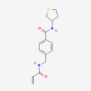 4-[(Prop-2-enoylamino)methyl]-N-(thiolan-3-yl)benzamide