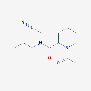 molecular formula C13H21N3O2 B2827795 1-乙酰基-N-(氰甲基)-N-丙基哌啶-2-甲酰胺 CAS No. 1645312-69-1