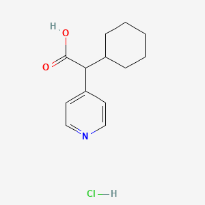 2-Cyclohexyl-2-(pyridin-4-yl)acetic acid hydrochloride