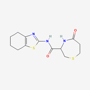 5-oxo-N-(4,5,6,7-tetrahydrobenzo[d]thiazol-2-yl)-1,4-thiazepane-3-carboxamide
