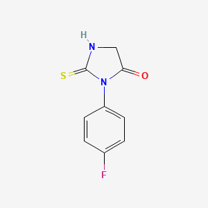 molecular formula C9H7FN2OS B2827813 3-(4-氟苯基)-2-硫代咪唑烷-4-酮 CAS No. 55407-30-2