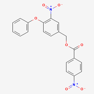 (3-Nitro-4-phenoxyphenyl)methyl 4-nitrobenzoate