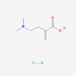 molecular formula C7H14ClNO2 B2827819 4-(Dimethylamino)-2-methylidenebutanoic acid hydrochloride CAS No. 1989672-40-3