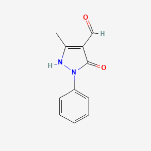 5-hydroxy-3-methyl-1-phenyl-1H-pyrazole-4-carbaldehyde