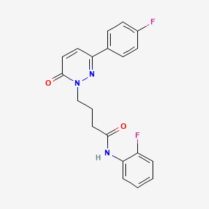 N-(2-fluorophenyl)-4-(3-(4-fluorophenyl)-6-oxopyridazin-1(6H)-yl)butanamide