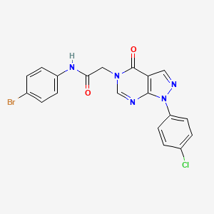 N-(4-bromophenyl)-2-(1-(4-chlorophenyl)-4-oxo-1H-pyrazolo[3,4-d]pyrimidin-5(4H)-yl)acetamide