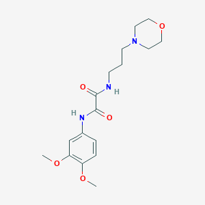 N'-(3,4-dimethoxyphenyl)-N-(3-morpholin-4-ylpropyl)oxamide