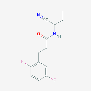 molecular formula C13H14F2N2O B2827893 N-(1-cyanopropyl)-3-(2,5-difluorophenyl)propanamide CAS No. 1311802-88-6