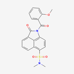 1-(2-methoxybenzoyl)-N,N-dimethyl-2-oxo-1,2-dihydrobenzo[cd]indole-6-sulfonamide