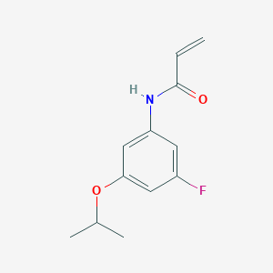 molecular formula C12H14FNO2 B2827910 N-(3-Fluoro-5-propan-2-yloxyphenyl)prop-2-enamide CAS No. 2361639-29-2