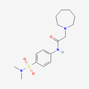 2-(1-azepanyl)-N-[4-(dimethylsulfamoyl)phenyl]acetamide