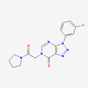 3-(3-Fluorophenyl)-6-(2-oxo-2-pyrrolidin-1-ylethyl)triazolo[4,5-d]pyrimidin-7-one