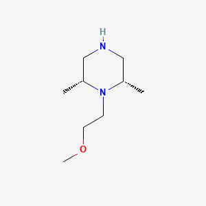 molecular formula C9H20N2O B2827925 (2R,6S)-1-(2-Methoxyethyl)-2,6-dimethylpiperazine CAS No. 1909293-60-2; 2245862-83-1