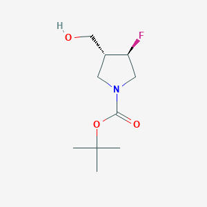 rel-tert-Butyl (3R,4R)-3-fluoro-4-(hydroxymethyl)pyrrolidine-1-carboxylate