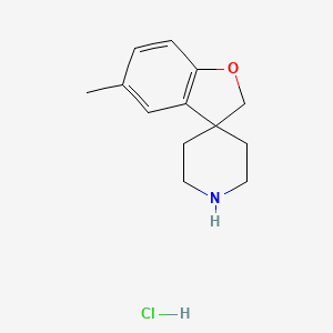 molecular formula C13H18ClNO B2827946 5-Methyl-2H-spiro[1-benzofuran-3,4'-piperidine] hydrochloride CAS No. 2197062-20-5