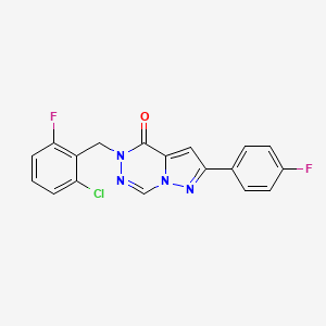 5-(2-chloro-6-fluorobenzyl)-2-(4-fluorophenyl)pyrazolo[1,5-d][1,2,4]triazin-4(5H)-one