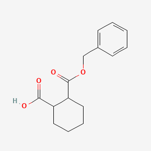 molecular formula C15H18O4 B2827957 2-(Benzyloxycarbonyl)cyclohexanecarboxylic acid CAS No. 151434-99-0