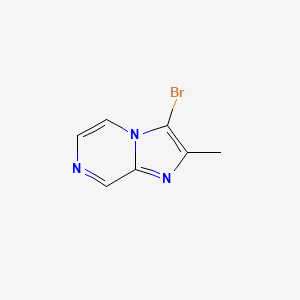 molecular formula C7H6BrN3 B2827974 3-溴-2-甲基咪唑并[1,2-a]吡嗪 CAS No. 1609581-45-4