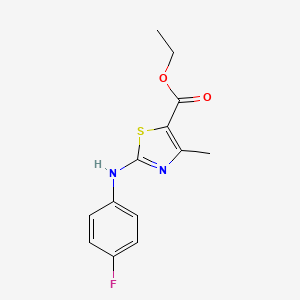 Ethyl 2-((4-fluorophenyl)amino)-4-methylthiazole-5-carboxylate